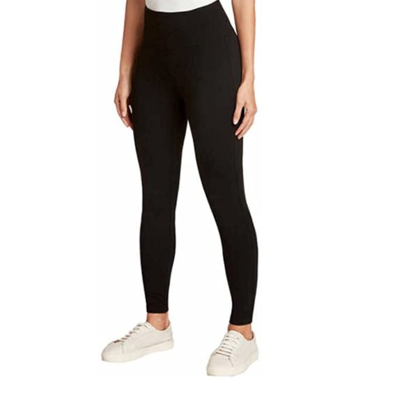 NWoT Max & Mia Womens High Waist French Terry Legging Black Size S $60 9C037 - Picture 3 of 4